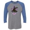 Unisex Triblend Three-Quarter Raglan T-Shirt Thumbnail