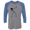 Unisex Triblend Three-Quarter Raglan T-Shirt Thumbnail