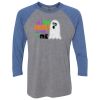 Unisex Triblend Three-Quarter Raglan T-Shirt Thumbnail