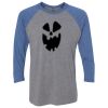 Unisex Triblend Three-Quarter Raglan T-Shirt Thumbnail