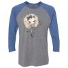 Unisex Triblend Three-Quarter Raglan T-Shirt Thumbnail