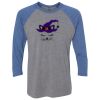 Unisex Triblend Three-Quarter Raglan T-Shirt Thumbnail