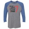 Unisex Triblend Three-Quarter Raglan T-Shirt Thumbnail