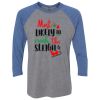 Unisex Triblend Three-Quarter Raglan T-Shirt Thumbnail