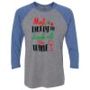 Unisex Triblend Three-Quarter Raglan T-Shirt Thumbnail