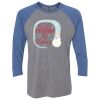 Unisex Triblend Three-Quarter Raglan T-Shirt Thumbnail