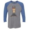 Unisex Triblend Three-Quarter Raglan T-Shirt Thumbnail