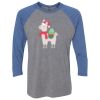 Unisex Triblend Three-Quarter Raglan T-Shirt Thumbnail