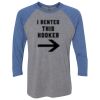 Unisex Triblend Three-Quarter Raglan T-Shirt Thumbnail