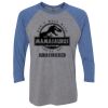 Unisex Triblend Three-Quarter Raglan T-Shirt Thumbnail