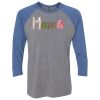 Unisex Triblend Three-Quarter Raglan T-Shirt Thumbnail