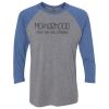 Unisex Triblend Three-Quarter Raglan T-Shirt Thumbnail