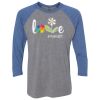 Unisex Triblend Three-Quarter Raglan T-Shirt Thumbnail