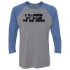 Unisex Triblend Three-Quarter Raglan T-Shirt Thumbnail