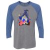 Unisex Triblend Three-Quarter Raglan T-Shirt Thumbnail