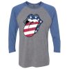 Unisex Triblend Three-Quarter Raglan T-Shirt Thumbnail