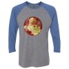 Unisex Triblend Three-Quarter Raglan T-Shirt Thumbnail