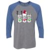 Unisex Triblend Three-Quarter Raglan T-Shirt Thumbnail