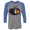 Unisex Triblend Three-Quarter Raglan T-Shirt Thumbnail