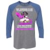 Unisex Triblend Three-Quarter Raglan T-Shirt Thumbnail