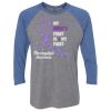 Unisex Triblend Three-Quarter Raglan T-Shirt Thumbnail