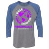 Unisex Triblend Three-Quarter Raglan T-Shirt Thumbnail