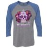 Unisex Triblend Three-Quarter Raglan T-Shirt Thumbnail