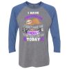 Unisex Triblend Three-Quarter Raglan T-Shirt Thumbnail