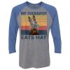 Unisex Triblend Three-Quarter Raglan T-Shirt Thumbnail