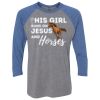 Unisex Triblend Three-Quarter Raglan T-Shirt Thumbnail