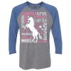 Unisex Triblend Three-Quarter Raglan T-Shirt Thumbnail