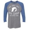 Unisex Triblend Three-Quarter Raglan T-Shirt Thumbnail