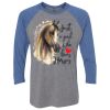 Unisex Triblend Three-Quarter Raglan T-Shirt Thumbnail