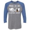 Unisex Triblend Three-Quarter Raglan T-Shirt Thumbnail