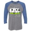 Unisex Triblend Three-Quarter Raglan T-Shirt Thumbnail