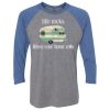 Unisex Triblend Three-Quarter Raglan T-Shirt Thumbnail