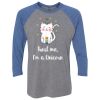 Unisex Triblend Three-Quarter Raglan T-Shirt Thumbnail