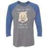 Unisex Triblend Three-Quarter Raglan T-Shirt Thumbnail