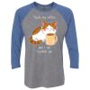 Unisex Triblend Three-Quarter Raglan T-Shirt Thumbnail