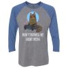 Unisex Triblend Three-Quarter Raglan T-Shirt Thumbnail