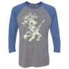 Unisex Triblend Three-Quarter Raglan T-Shirt Thumbnail