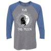 Unisex Triblend Three-Quarter Raglan T-Shirt Thumbnail