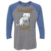 Unisex Triblend Three-Quarter Raglan T-Shirt Thumbnail