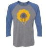 Unisex Triblend Three-Quarter Raglan T-Shirt Thumbnail