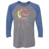 Unisex Triblend Three-Quarter Raglan T-Shirt Thumbnail