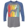 Unisex Triblend Three-Quarter Raglan T-Shirt Thumbnail