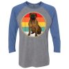 Unisex Triblend Three-Quarter Raglan T-Shirt Thumbnail