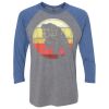 Unisex Triblend Three-Quarter Raglan T-Shirt Thumbnail