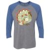 Unisex Triblend Three-Quarter Raglan T-Shirt Thumbnail