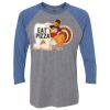 Unisex Triblend Three-Quarter Raglan T-Shirt Thumbnail